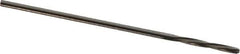 Magafor - #63 Solid Carbide 4 Flute Chucking Reamer - Spiral Flute, 0.037" Straight Shank, 9/32" Flute Length, 1-5/16" OAL - USA Tool & Supply