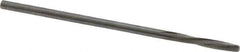 Magafor - 1.4986mm Solid Carbide 4 Flute Chucking Reamer - Spiral Flute, 0.059" Straight Shank, 25/64" Flute Length, 1-9/16" OAL - USA Tool & Supply