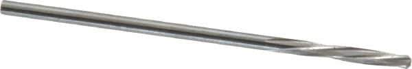 Magafor - 1.5291mm Solid Carbide 4 Flute Chucking Reamer - Spiral Flute, 0.0602" Straight Shank, 25/64" Flute Length, 1-9/16" OAL - USA Tool & Supply