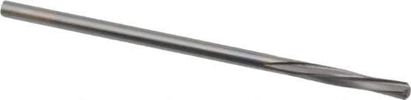 Magafor - 5/64" Solid Carbide 4 Flute Chucking Reamer - Spiral Flute, 0.078" Straight Shank, 7/16" Flute Length, 1-31/32" OAL - USA Tool & Supply