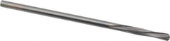 Magafor - 5/64" Solid Carbide 4 Flute Chucking Reamer - Spiral Flute, 0.078" Straight Shank, 7/16" Flute Length, 1-31/32" OAL - USA Tool & Supply