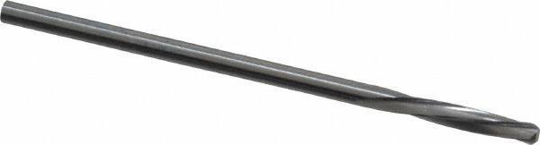 Magafor - 2.159mm Solid Carbide 4 Flute Chucking Reamer - Spiral Flute, 0.085" Straight Shank, 7/16" Flute Length, 1-31/32" OAL - USA Tool & Supply