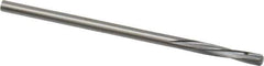 Magafor - #44 Solid Carbide 4 Flute Chucking Reamer - Spiral Flute, 0.0858" Straight Shank, 7/16" Flute Length, 1-31/32" OAL - USA Tool & Supply