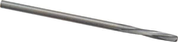 Magafor - #43 Solid Carbide 4 Flute Chucking Reamer - Spiral Flute, 0.089" Straight Shank, 7/16" Flute Length, 1-31/32" OAL - USA Tool & Supply