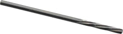 Magafor - 3/32" Solid Carbide 6 Flute Chucking Reamer - Spiral Flute, 3/32" Straight Shank, 19/32" Flute Length, 2-1/4" OAL - USA Tool & Supply