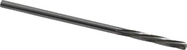 Magafor - 2.3901mm Solid Carbide 6 Flute Chucking Reamer - Spiral Flute, 0.0941" Straight Shank, 19/32" Flute Length, 2-1/4" OAL - USA Tool & Supply