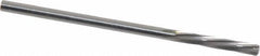 Magafor - 2.5705mm Solid Carbide 6 Flute Chucking Reamer - Spiral Flute, 0.1012" Straight Shank, 19/32" Flute Length, 2-1/4" OAL - USA Tool & Supply