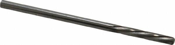 Magafor - #37 Solid Carbide 6 Flute Chucking Reamer - Spiral Flute, 0.1039" Straight Shank, 19/32" Flute Length, 2-1/4" OAL - USA Tool & Supply