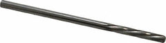 Magafor - #37 Solid Carbide 6 Flute Chucking Reamer - Spiral Flute, 0.1039" Straight Shank, 19/32" Flute Length, 2-1/4" OAL - USA Tool & Supply