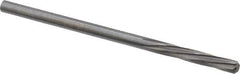 Magafor - #34 Solid Carbide 6 Flute Chucking Reamer - Spiral Flute, 0.111" Straight Shank, 19/32" Flute Length, 2-1/4" OAL - USA Tool & Supply
