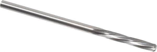 Magafor - 2.9007mm Solid Carbide 6 Flute Chucking Reamer - Spiral Flute, 0.1142" Straight Shank, 19/32" Flute Length, 2-1/4" OAL - USA Tool & Supply
