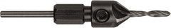 DeWALT - 1/4" Drill Compatibility, 5" Overall Length, Adjustable Depth Drill Countersink - USA Tool & Supply