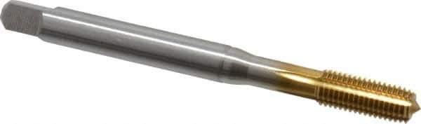 Emuge - 5/16-24 UNF 2BX Modified Bottoming Thread Forming Tap - Cobalt, TiN Finish, 3.543" OAL, 0.669" Thread Length, Right Hand Thread, Series Rekord Druck-S - USA Tool & Supply