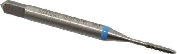 Emuge - #0-80 UNF 2BX 2 Flute Bright Finish Cobalt Straight Flute Machine Tap - Modified Bottoming, Right Hand Thread, 1.626" OAL, 0.236" Thread Length, Oversize - Exact Industrial Supply