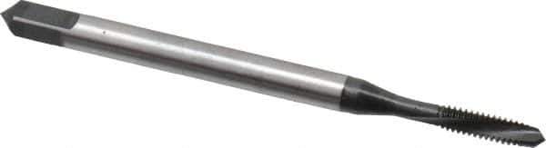 Emuge - #3-48 UNC 2 Flute 3BX Plug Spiral Flute Tap - Cobalt, Nitride Finish, 1.969" OAL, Left Hand Flute, Right Hand Thread, Series Rekord C-Ti - USA Tool & Supply