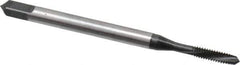 Emuge - #3-48 UNC 2 Flute 3BX Plug Spiral Flute Tap - Cobalt, Nitride Finish, 1.969" OAL, Left Hand Flute, Right Hand Thread, Series Rekord C-Ti - USA Tool & Supply