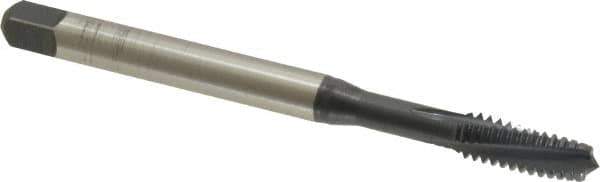 Emuge - 1/4-20 UNC 3 Flute 3BX Plug Spiral Flute Tap - Cobalt, Nitride Finish, 3.15" OAL, Left Hand Flute, Right Hand Thread, Series Rekord C-Ti - USA Tool & Supply