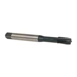 Emuge - 3/8-24 UNF 3 Flute 3BX Plug Spiral Flute Tap - Cobalt, Nitride Finish, 3.937" OAL, Left Hand Flute, Right Hand Thread, Series Rekord C-Ti - USA Tool & Supply