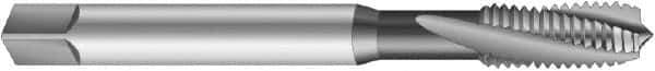 Emuge - 5/8-11 UNC 3 Flute 3BX Modified Bottoming Spiral Flute Tap - Cobalt, Oxide Finish, 4.331" OAL, Right Hand Flute, Right Hand Thread, Series Rekord D-Ti - USA Tool & Supply