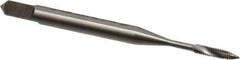 Emuge - #1-72 UNF 2 Flute 2BX Modified Bottoming Spiral Flute Tap - Cobalt, Oxide Finish, 1.772" OAL, Right Hand Flute, Right Hand Thread, Series Rekord D-Ti - USA Tool & Supply