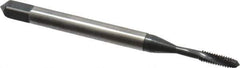 Emuge - #2-56 UNC 2 Flute 3BX Modified Bottoming Spiral Flute Tap - Cobalt, Oxide Finish, 1.772" OAL, Right Hand Flute, Right Hand Thread, Series Rekord D-Ti - USA Tool & Supply