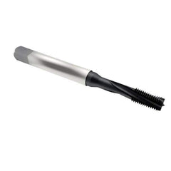 Emuge - 3/8-24 UNF 3 Flute 3BX Modified Bottoming Spiral Flute Tap - Cobalt, Oxide Finish, 3.937" OAL, Right Hand Flute, Right Hand Thread, Series Rekord D-Ti - USA Tool & Supply