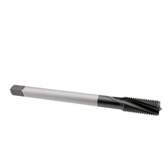 Emuge - 7/16-20 UNF 3 Flute 3BX Modified Bottoming Spiral Flute Tap - Cobalt, Oxide Finish, 3.937" OAL, Right Hand Flute, Right Hand Thread, Series Rekord D-Ti - USA Tool & Supply