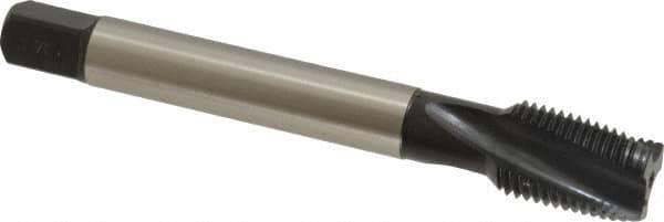 Emuge - 9/16-18 UNF 3 Flute 3BX Modified Bottoming Spiral Flute Tap - Cobalt, Oxide Finish, 3.937" OAL, Right Hand Flute, Right Hand Thread, Series Rekord D-Ti - USA Tool & Supply