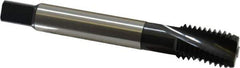 Emuge - 3/4-10 UNC 3 Flute 2BX Modified Bottoming Spiral Flute Tap - Cobalt, Oxide Finish, 4.921" OAL, Right Hand Flute, Right Hand Thread, Series Rekord D-Ti - USA Tool & Supply