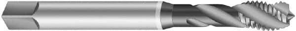 Emuge - 1-3/8 - 6 UNC 4 Flute 2B Modified Bottoming Spiral Flute Tap - Cobalt, Bright Finish, 7.874" OAL, Right Hand Flute, Right Hand Thread, Series Enorm-VA - USA Tool & Supply