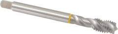 Emuge - 1/2-13 UNC 3 Flute 3B Modified Bottoming Spiral Flute Tap - Cobalt, Bright Finish, 4.331" OAL, Right Hand Flute, Right Hand Thread, Series Enorm - USA Tool & Supply