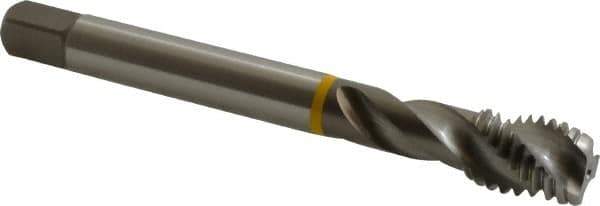 Emuge - 9/16-12 UNC 3 Flute 3B Modified Bottoming Spiral Flute Tap - Cobalt, Bright Finish, 4.331" OAL, Right Hand Flute, Right Hand Thread, Series Enorm - USA Tool & Supply