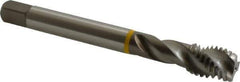 Emuge - 9/16-12 UNC 3 Flute 3B Modified Bottoming Spiral Flute Tap - Cobalt, Bright Finish, 4.331" OAL, Right Hand Flute, Right Hand Thread, Series Enorm - USA Tool & Supply
