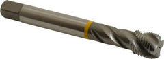 Emuge - 9/16-18 UNF 4 Flute 2B Modified Bottoming Spiral Flute Tap - Cobalt, Bright Finish, 3.937" OAL, Right Hand Flute, Right Hand Thread, Series Enorm - USA Tool & Supply