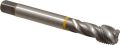 Emuge - 9/16-18 UNF 4 Flute 3B Modified Bottoming Spiral Flute Tap - Cobalt, Bright Finish, 3.937" OAL, Right Hand Flute, Right Hand Thread, Series Enorm - USA Tool & Supply