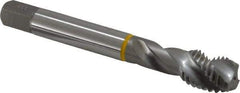 Emuge - 5/8-11 UNC 3 Flute 3B Modified Bottoming Spiral Flute Tap - Cobalt, Bright Finish, 4.331" OAL, Right Hand Flute, Right Hand Thread, Series Enorm - USA Tool & Supply