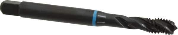 Emuge - 3/8-16 UNC 3 Flute 3B Modified Bottoming Spiral Flute Tap - Cobalt, Oxide Finish, 3.937" OAL, Right Hand Flute, Right Hand Thread, Series Enorm-VA - USA Tool & Supply