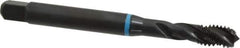 Emuge - 3/8-16 UNC 3 Flute 3B Modified Bottoming Spiral Flute Tap - Cobalt, Oxide Finish, 3.937" OAL, Right Hand Flute, Right Hand Thread, Series Enorm-VA - USA Tool & Supply