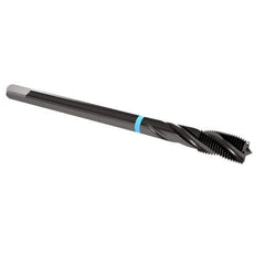 Emuge - 7/16-20 UNF 3 Flute 3B Modified Bottoming Spiral Flute Tap - Cobalt, Oxide Finish, 3.937" OAL, Right Hand Flute, Right Hand Thread, Series Enorm-VA - USA Tool & Supply
