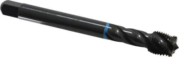Emuge - 1/2-20 UNF 4 Flute 3B Modified Bottoming Spiral Flute Tap - Cobalt, Oxide Finish, 3.937" OAL, Right Hand Flute, Right Hand Thread, Series Enorm-VA - USA Tool & Supply