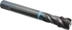 Emuge - 5/8-18 UNF 4 Flute 3B Modified Bottoming Spiral Flute Tap - Cobalt, Oxide Finish, 3.937" OAL, Right Hand Flute, Right Hand Thread, Series Enorm-VA - USA Tool & Supply