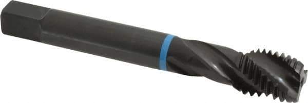 Emuge - 3/4-10 UNC 3 Flute 3B Modified Bottoming Spiral Flute Tap - Cobalt, Oxide Finish, 4.921" OAL, Right Hand Flute, Right Hand Thread, Series Enorm-VA - USA Tool & Supply