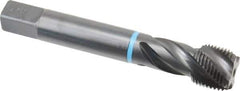 Emuge - 3/4-16 UNF 4 Flute 3B Modified Bottoming Spiral Flute Tap - Cobalt, Oxide Finish, 4.331" OAL, Right Hand Flute, Right Hand Thread, Series Enorm-VA - USA Tool & Supply