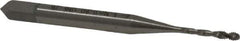 Emuge - #0-80 UNF 2 Flute 2B Bottoming Spiral Flute Tap - Cobalt, Bright Finish, 1.626" OAL, Right Hand Flute, Right Hand Thread, Series Enorm Z - USA Tool & Supply