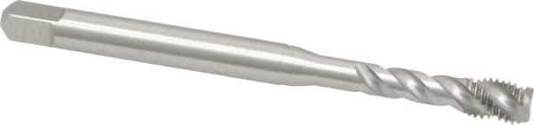 Emuge - 1/4-28 UNF 3 Flute 2B Bottoming Spiral Flute Tap - Cobalt, Bright Finish, 3.15" OAL, Right Hand Flute, Right Hand Thread, Series Enorm Z - USA Tool & Supply