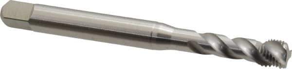 Emuge - 3/8-24 UNF 3 Flute 2B Bottoming Spiral Flute Tap - Cobalt, Bright Finish, 3.937" OAL, Right Hand Flute, Right Hand Thread, Series Enorm Z - USA Tool & Supply