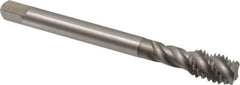 Emuge - 7/16-14 UNC 4 Flute 2B Bottoming Spiral Flute Tap - Cobalt, Bright Finish, 3.937" OAL, Right Hand Flute, Right Hand Thread, Series Enorm Z - USA Tool & Supply