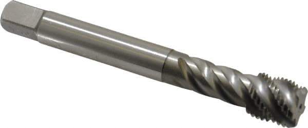 Emuge - 9/16-18 UNF 5 Flute 2B Bottoming Spiral Flute Tap - Cobalt, Bright Finish, 3.937" OAL, Right Hand Flute, Right Hand Thread, Series Enorm Z - USA Tool & Supply