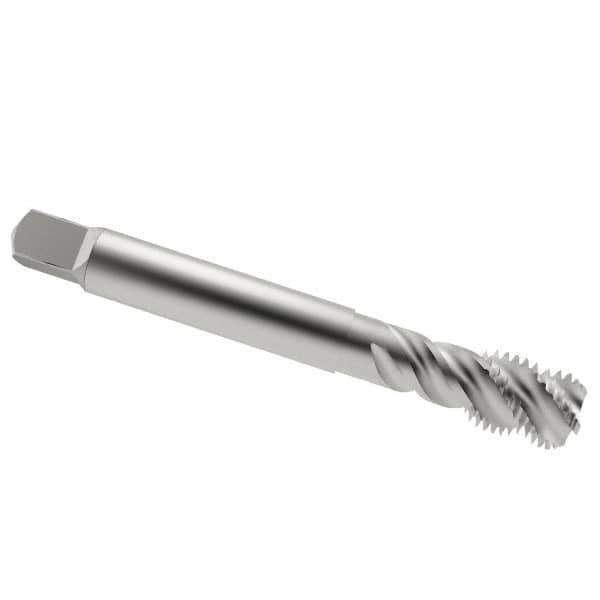 Emuge - 3/4-10 UNC 4 Flute 2B Bottoming Spiral Flute Tap - Cobalt, Bright Finish, 4.921" OAL, Right Hand Flute, Right Hand Thread, Series Enorm Z - USA Tool & Supply