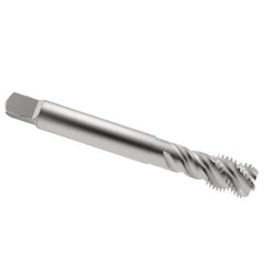 Emuge - 3/4-10 UNC 4 Flute 2B Bottoming Spiral Flute Tap - Cobalt, Bright Finish, 4.921" OAL, Right Hand Flute, Right Hand Thread, Series Enorm Z - USA Tool & Supply